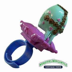 Polly Pocket PRETTY EGG SURPRISE RING 1995 Vintage Bluebird AS-IS